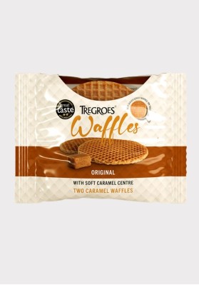 Tregroes (Stroopwaffle) Two Toffee Waffles Snack Pack 30x65g