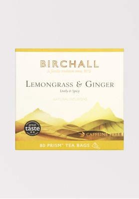 Birchall Lemongrass and Ginger - 80 Prism Tea Bags