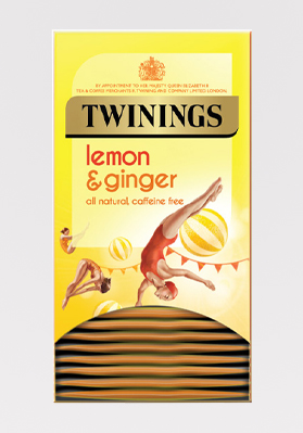 Twinings Lemon and Ginger Enveloped Tea Bags 1x20