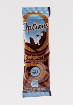 Options Belgian Chocolate Sachets 100x11g