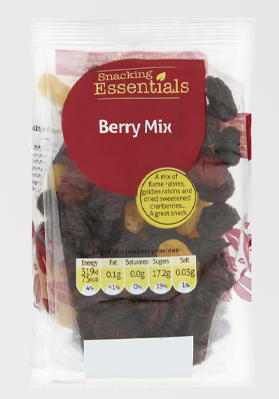 Snacking Essentials Fruit Berry Mix 12x100g