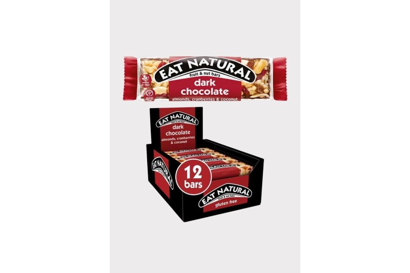 Eat Natural Fruit, Dark Chocolate, Cranberries, Almond 12x45g