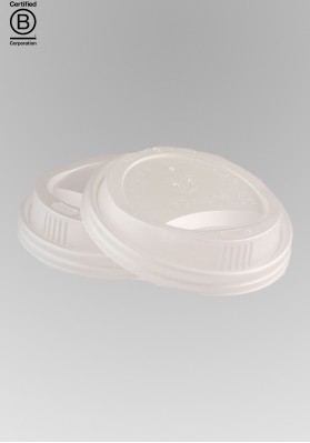 8oz Vegware CPLA White Cup Lids (VLID79S) 1x1000