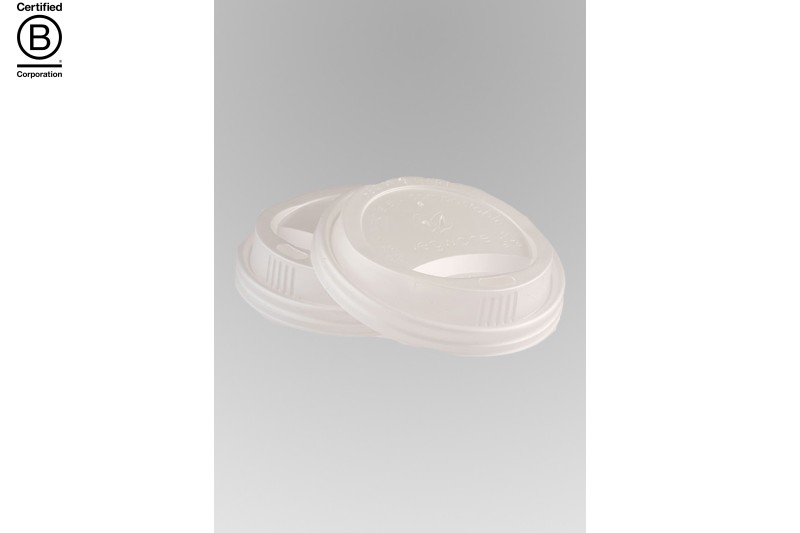 8oz Vegware CPLA White Cup Lids (VLID79S) 1x1000